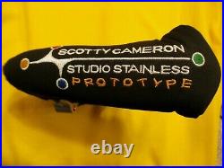 Scotty Cameron Titleist 2003 Prototype Putter Cover Headcover Black Suede W Tool