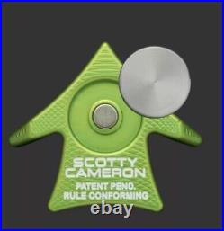 Scotty Cameron Titleist Aero Alignment Tool Coin Ball Marker Bright Dip Green