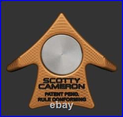 Scotty Cameron Titleist Aero Alignment Tool Coin Ball Marker Bright Dip Orange