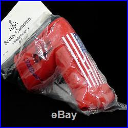 Scotty Cameron / Titleist NEW (NIB) 2002 Red Large U. S. Flag Headcover with Tool