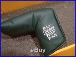 Scotty Cameron Titleist Putter Head Cover Rare Collectible Aop Dark Green W Tool