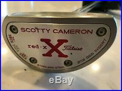 Scotty Cameron Titleist Red X2 Lawsuit 3 Dot Putter 34 Headcover/divot Tool