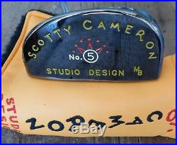 Scotty Cameron Titleist Studio Design 5 putter 35 head cover repair tool UNUSED