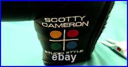 Scotty Cameron Titleist Studio Style Headcover W Pivot Tool Excellent 2005 Era