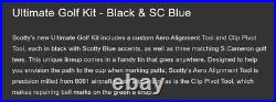 Scotty Cameron Ultimate Golf Kit Black & SC Blue Divot Tool Alignment Tool