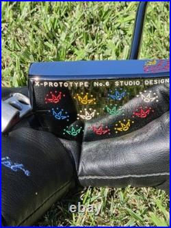 Scotty Cameron X-PROTOTYPE NO. 6 Studio PUTTER & HEADCOVER + Tool 35 Pristine