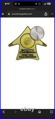 Scotty Cameron Yellow Aero Alignment Tool Kit with 3 Titleist ProV1 Golf Balls