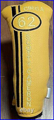 Scotty Cameron Yellow Circa 62 Putter Headcover With Tool New 100% Authentic