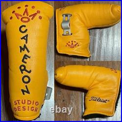 Scotty Cameron Yellow Studio Design Headcover With Tool 2001 100% Authentic