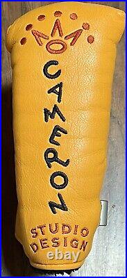 Scotty Cameron Yellow Studio Design Headcover With Tool MINT 100% Authentic
