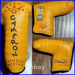 Scotty Cameron Yellow Studio Design Headcover With Tool NICE 100% Authentic