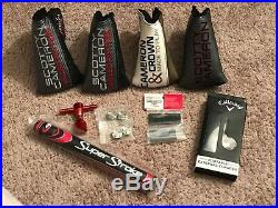 Scotty Cameron headcovers, tool and weights
