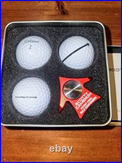 Scotty Cameron red Aero Alignment Tool Kit 3 Titleist ProV1 Golf Balls