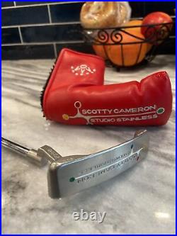 Scotty cameron studio stainless newport 2 putter With Head cover And Tool
