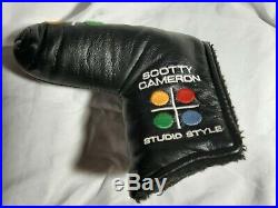 Scotty cameron studio style newport 2 with original grip, head cover, divot tool