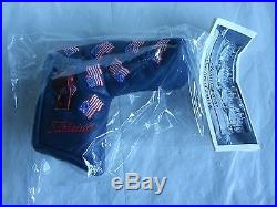 Titleist Scotty Cameron 911 Mini Flags Blue Head Cover with Divot Tool NEW n bag