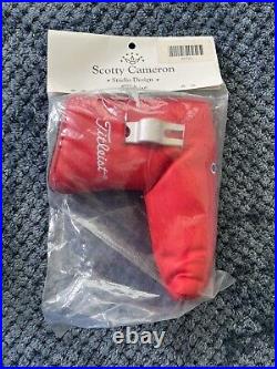 Titleist Scotty Cameron Red Studio Stainless NEW Headcover With Divot Tool
