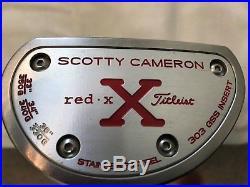 Titleist Scotty Cameron Red X2 Putter 35 RH withOriginal Head Cover & Repair Tool