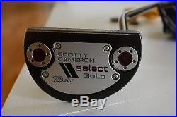 Titleist Scotty Cameron Select GOLO Putter plus tool, weights and headcover RH