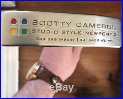 Titleist Scotty Cameron Studio Style Newport 2 34! Headcover and Divot Tool