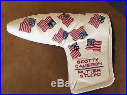 Titleist Scotty Cameron Team USA Flags White Head Cover Mint Divot Tool