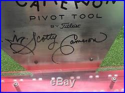 Titleist rare Autographed Scotty Cameron Divot / pivot Tool Retail Display Rack