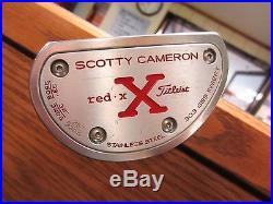 Titliest Scotty Cameron Red X 35 RH Mallet Putter withHead cover & Divot tool