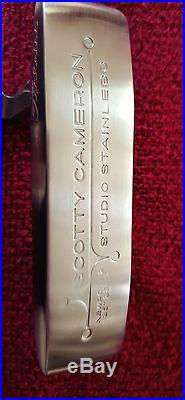 Very Nice Scotty Cameron Studio Stainless Newport 2 RH Putter with HC & tool 35.5